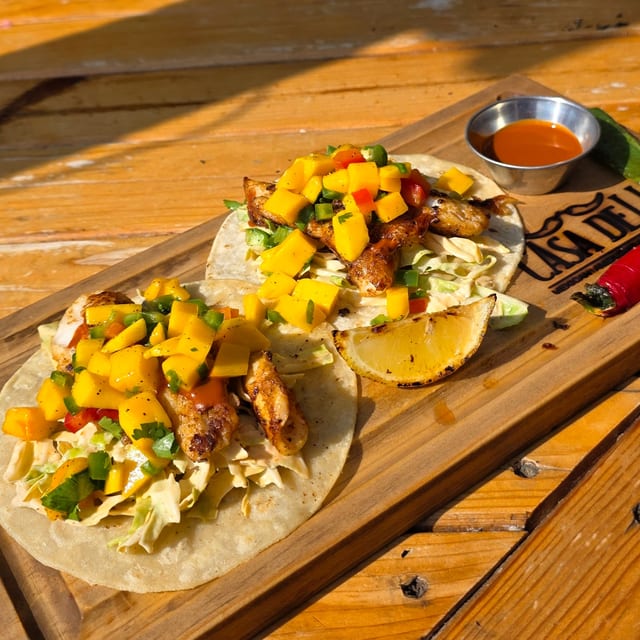 Grilled Walleye Tacos.