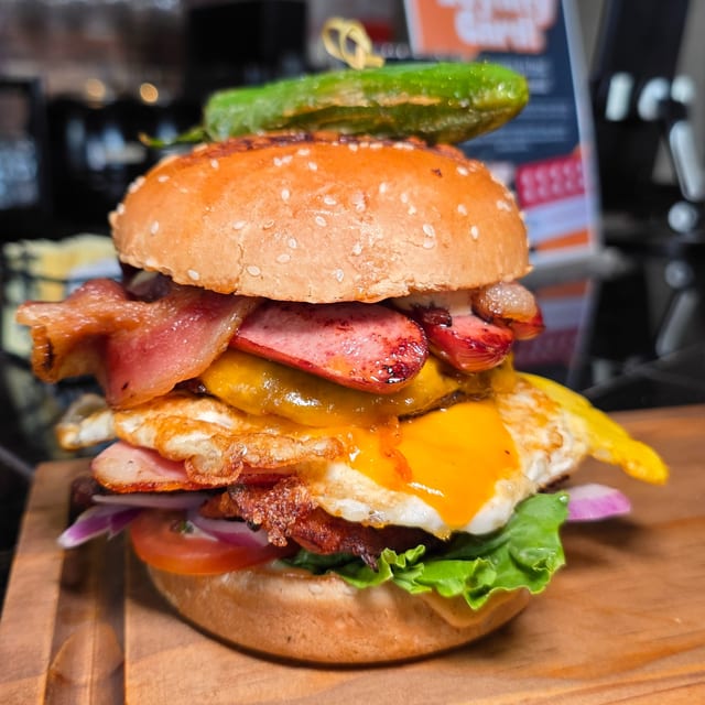 Torta Burger Cubana.