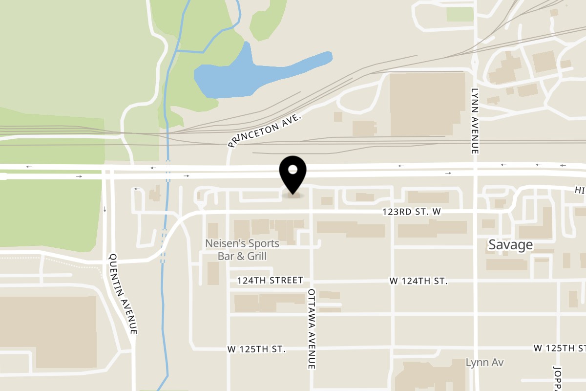 Map showing the location of Casa Deli Savage on 4800 123rd St W in Savage