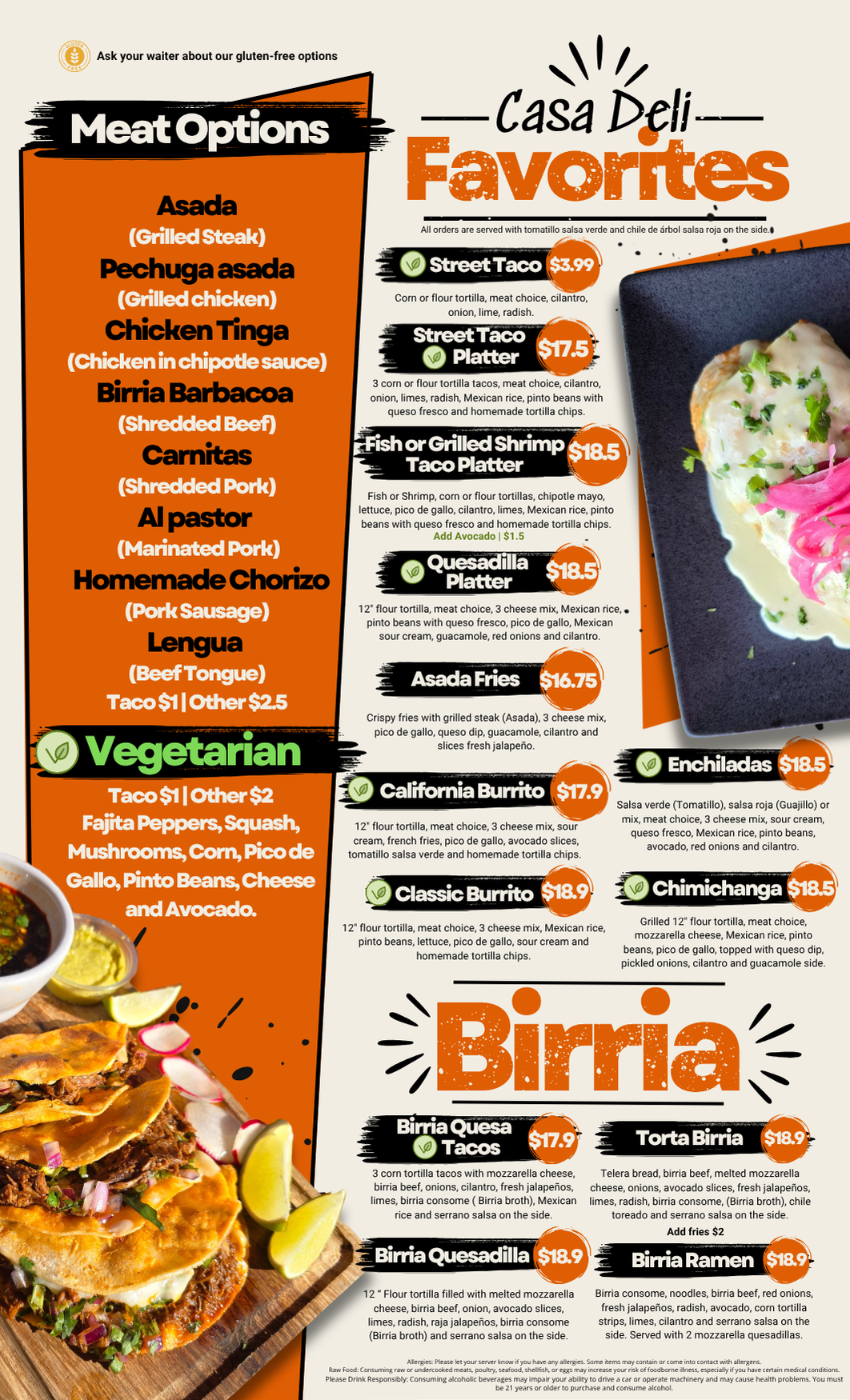 4 MENU SAVAGE DINNER